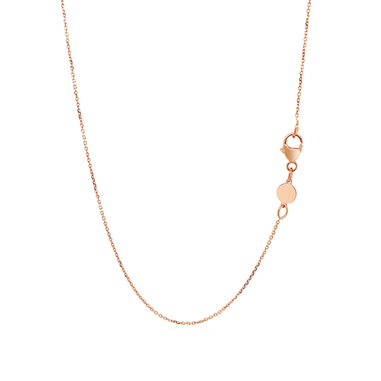 14k Rose Gold Script LOVE Necklace - Selectique 