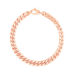 14K Rose Gold Cuban Link Bracelet - Selectique 