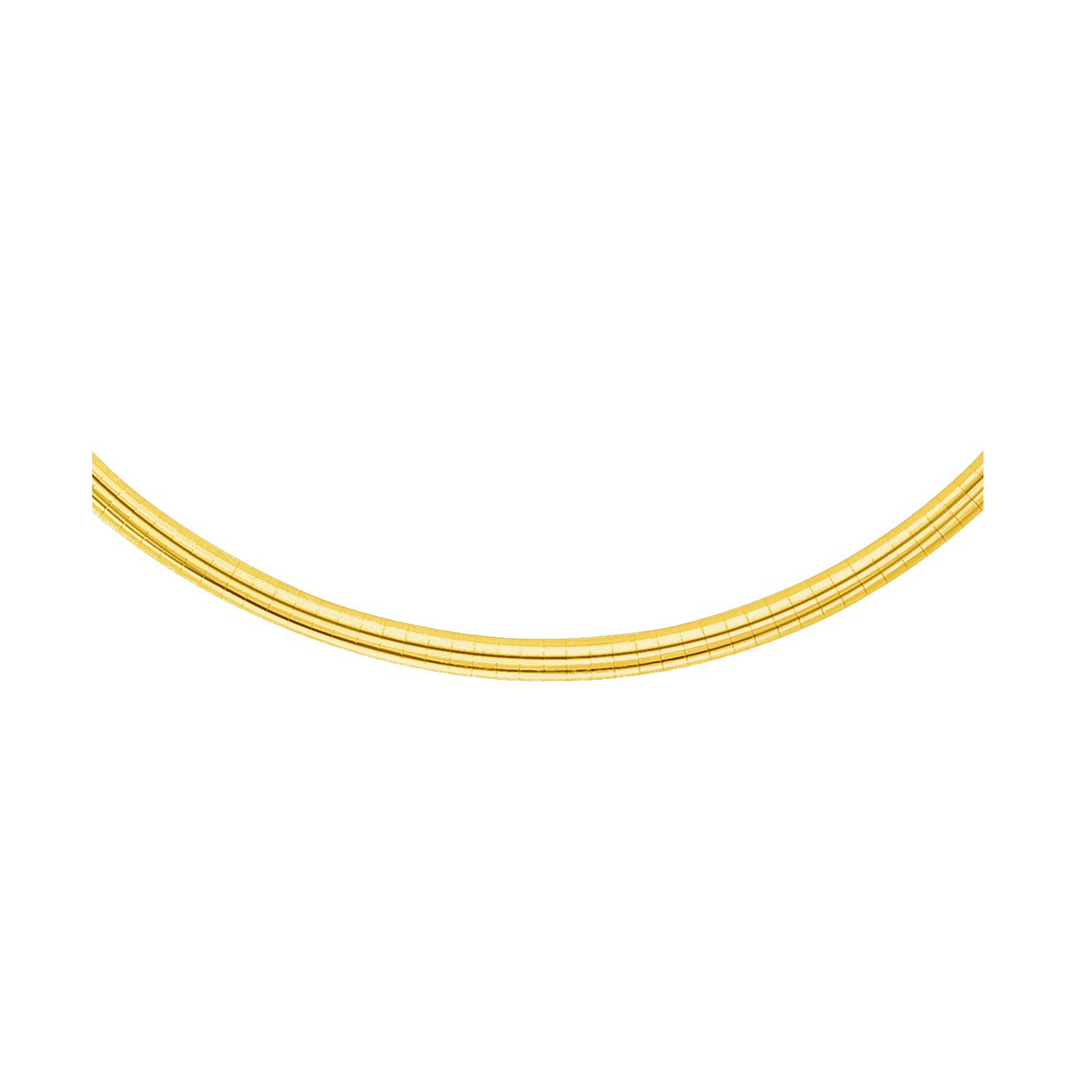 4.0 mm 14k Yellow Gold Classic Omega Bracelet - Selectique 