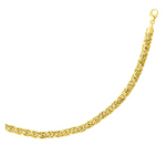 14k Yellow Gold Byzantine Link Shiny Bracelet - Selectique 