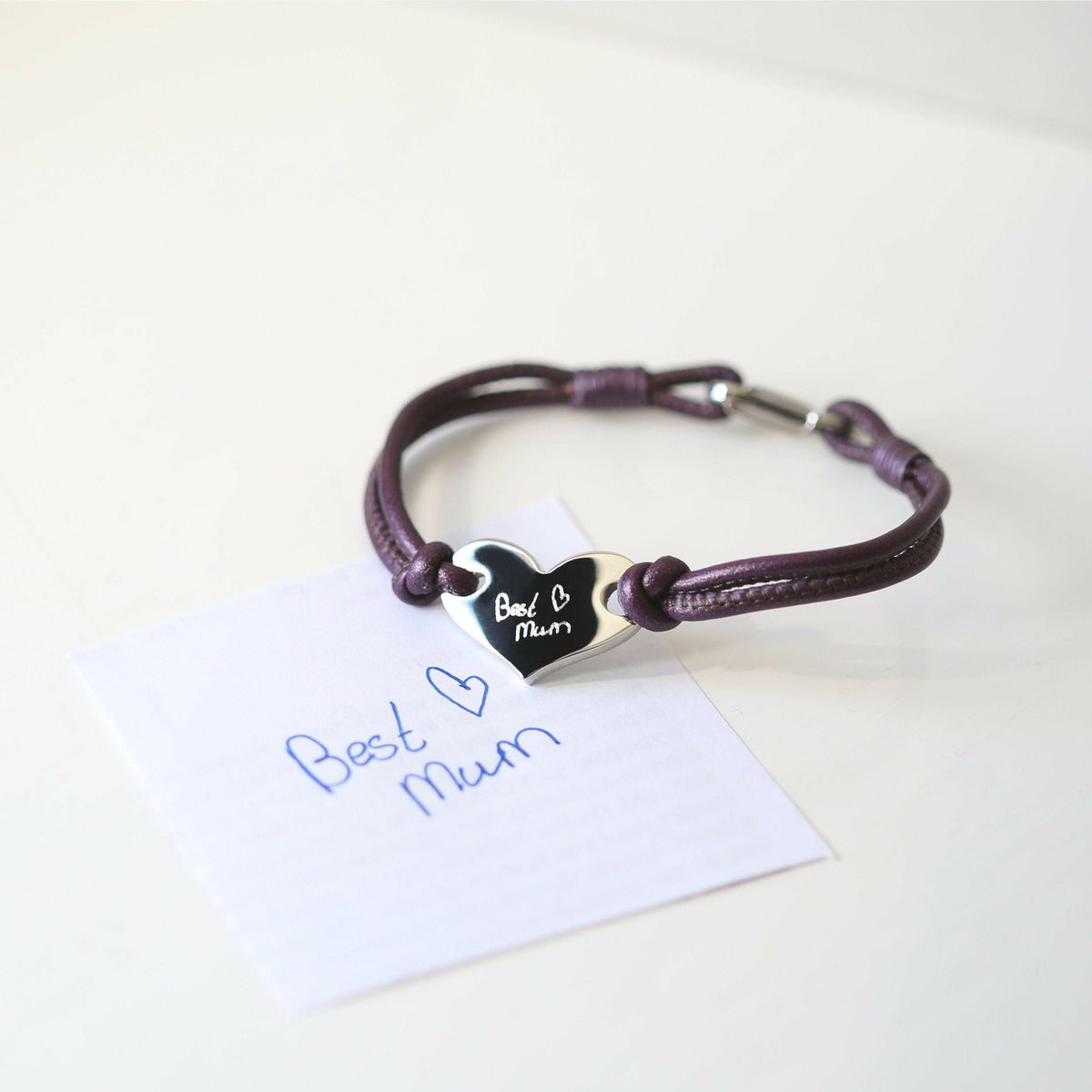 Personalised handwriting bracelet for women