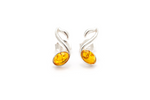 Amber Music Note Stud Earrings - Selectique 