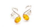 Amber Music Note Stud Earrings - Selectique 