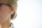 Amber Music Note Stud Earrings - Selectique 