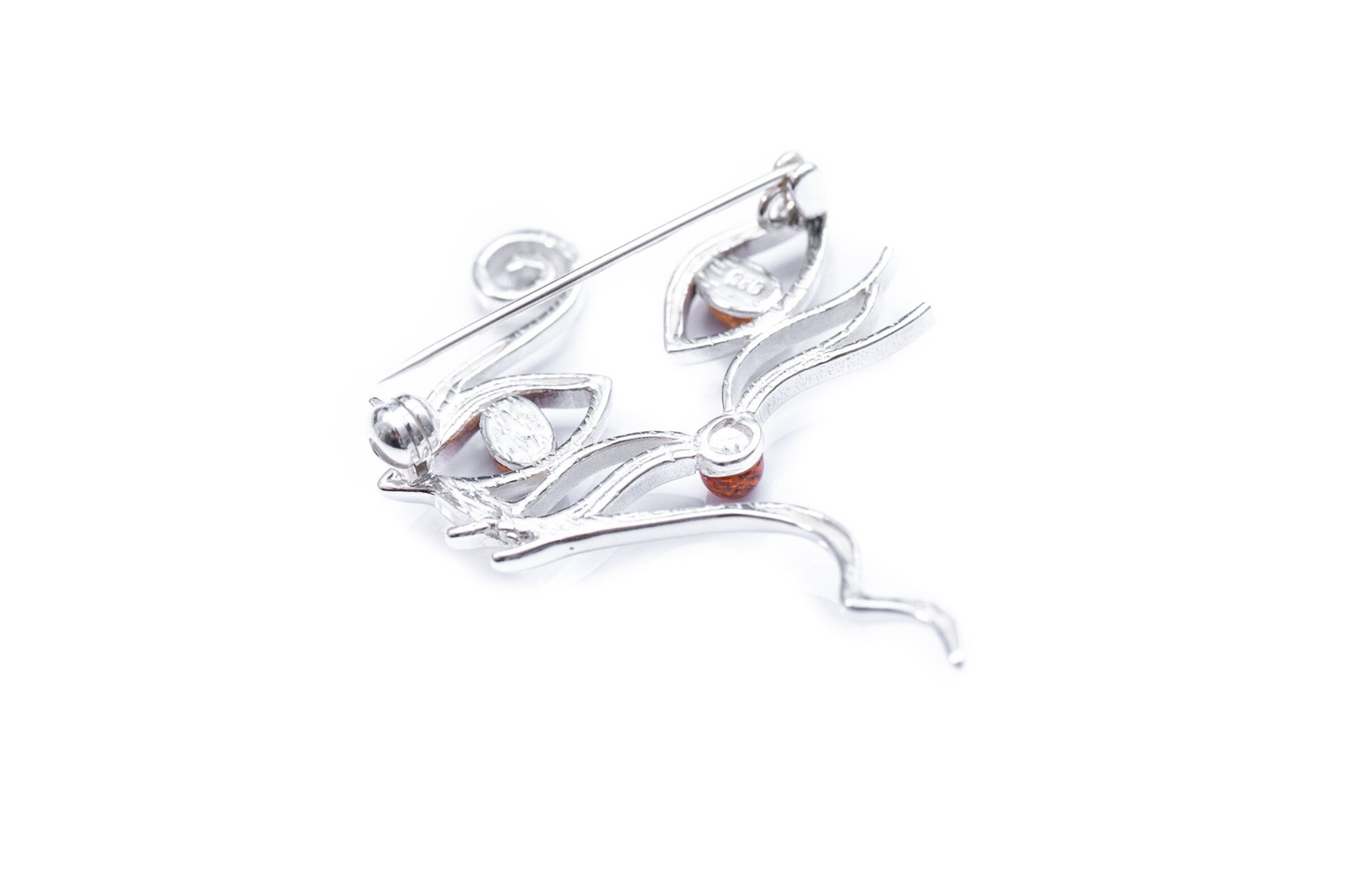 Amber Cat Brooch - Selectique 