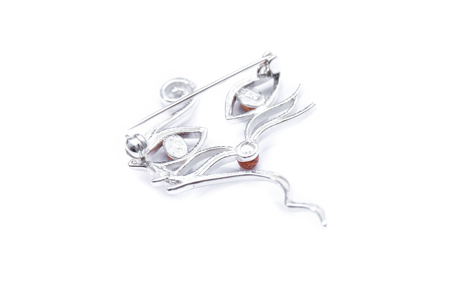 Amber Cat Brooch - Selectique 