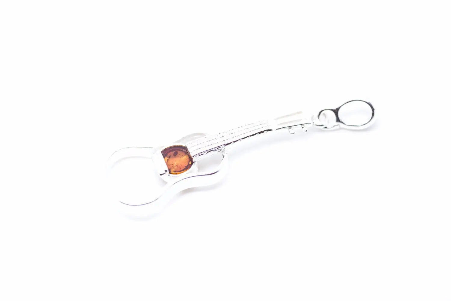 Amber Guitar Pendant Necklace - Selectique 