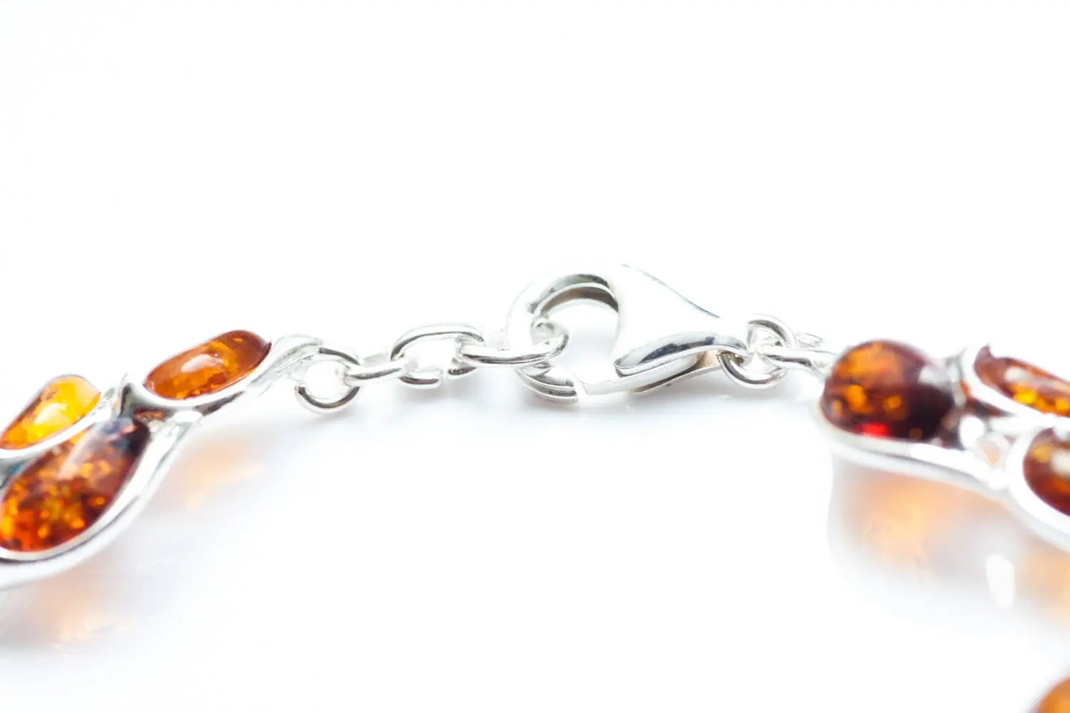 Amber Statement Leaf Link Bracelet - Selectique 