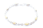 Butterscotch Amber Infinity Bracelet - Selectique 