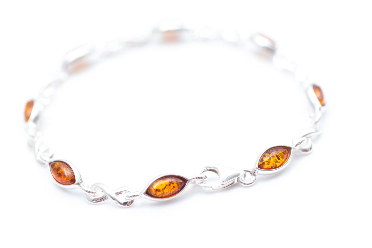 Classic Amber Infinity Bracelet - Selectique 