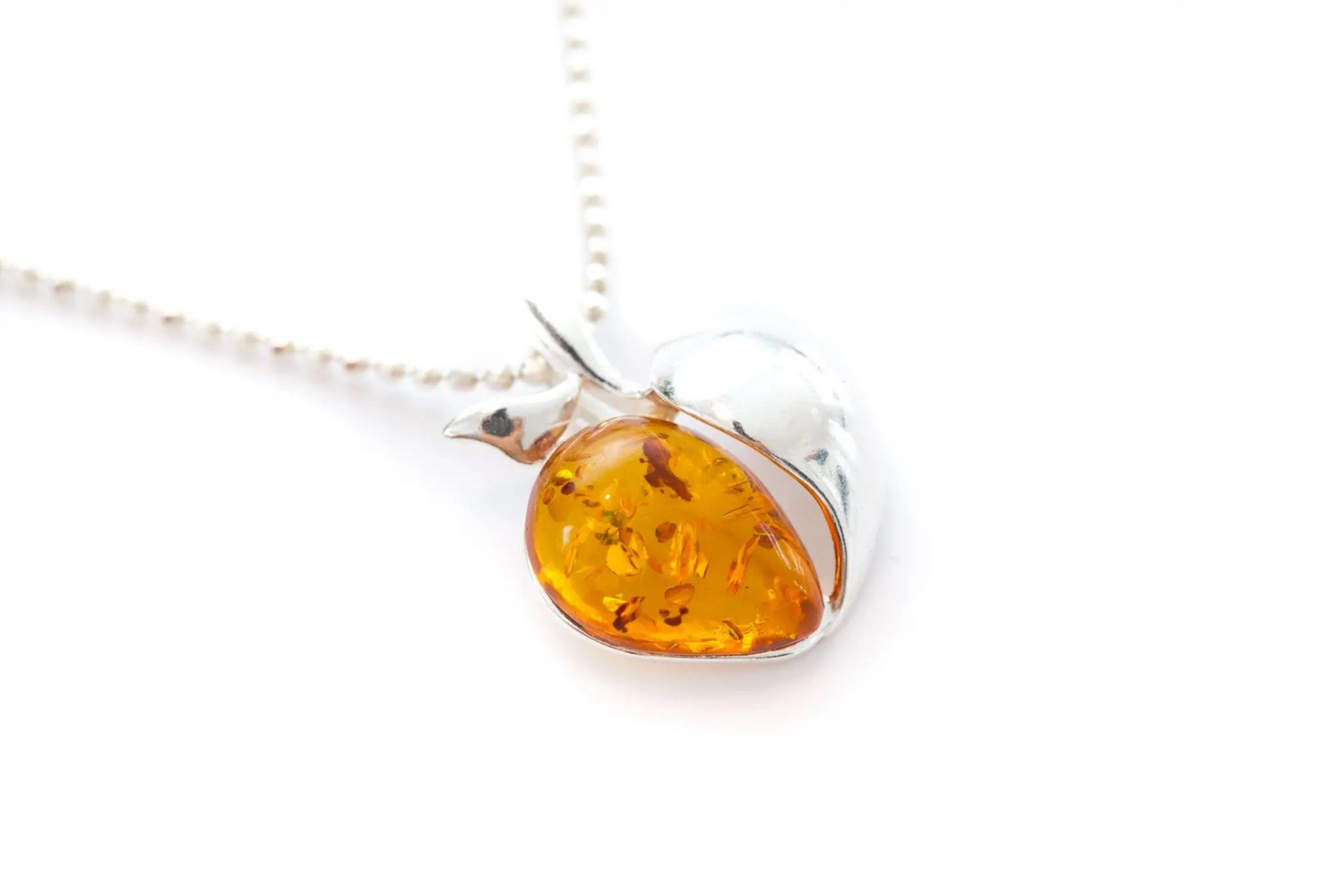 Amber Apple Pendant