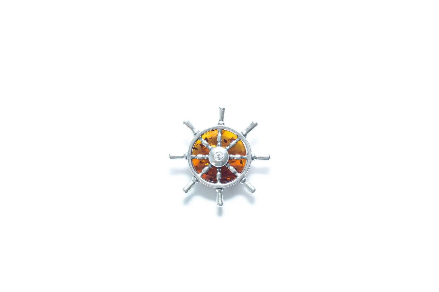 Amber Helm Charm Pendant