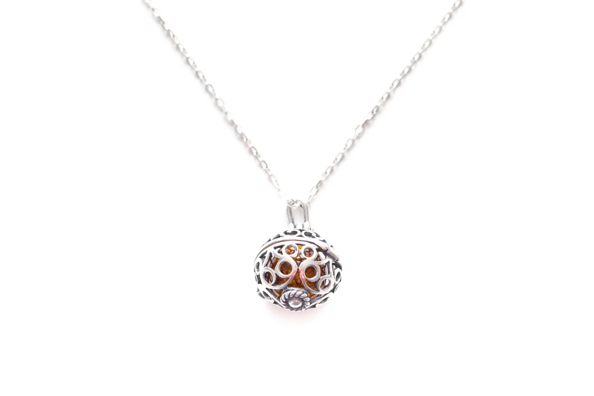 Silver Filigree Locket Necklace - Selectique 