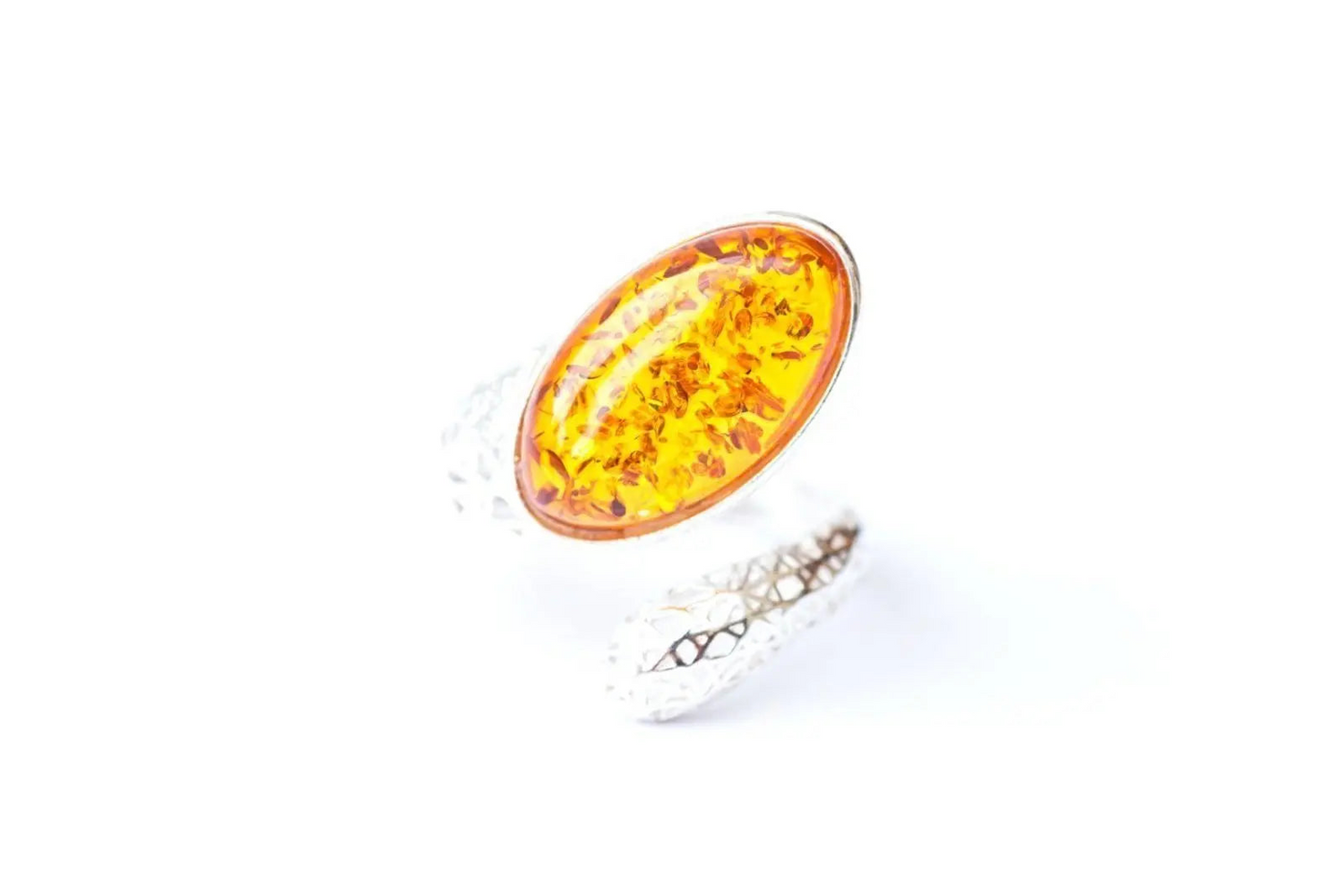 Statement Amber Snake Ring