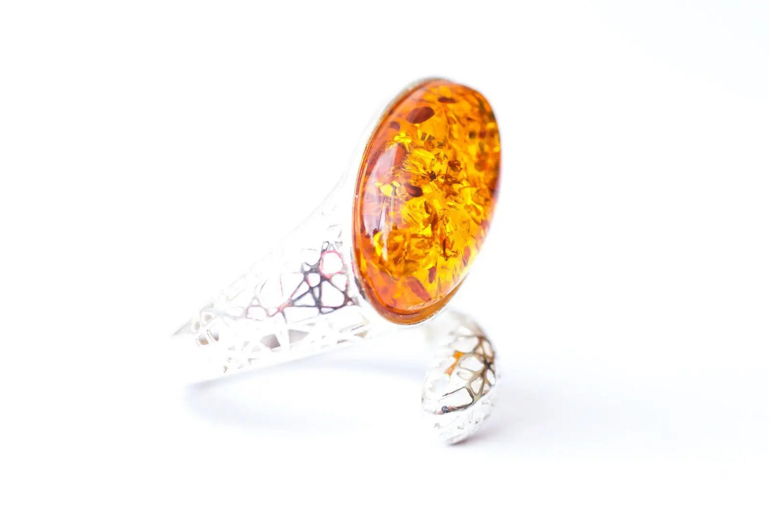 Statement Amber Snake Ring