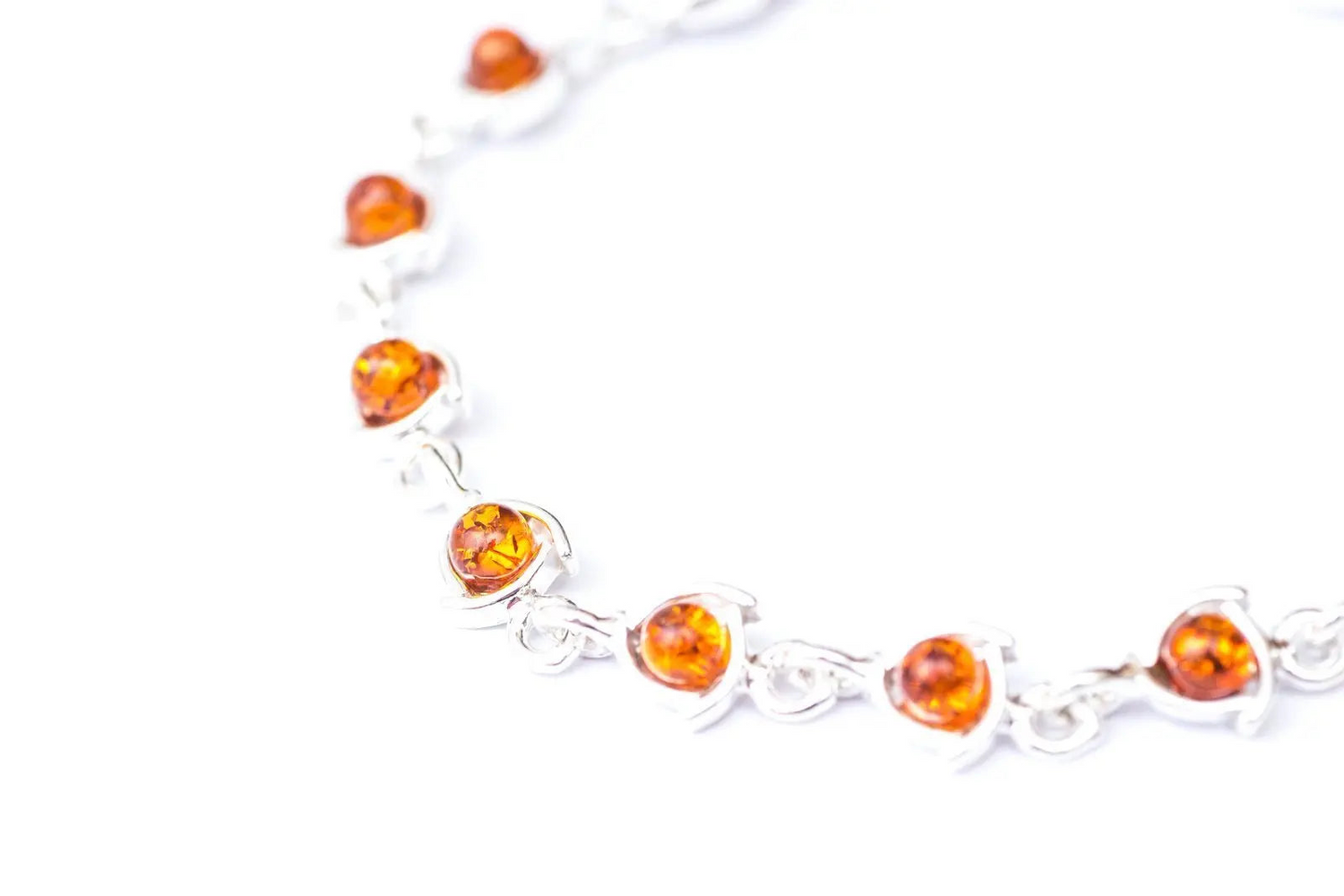 Fine Amber Link Bracelet - Selectique 