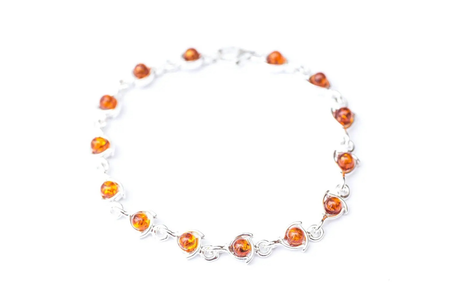 Fine Amber Link Bracelet - Selectique 