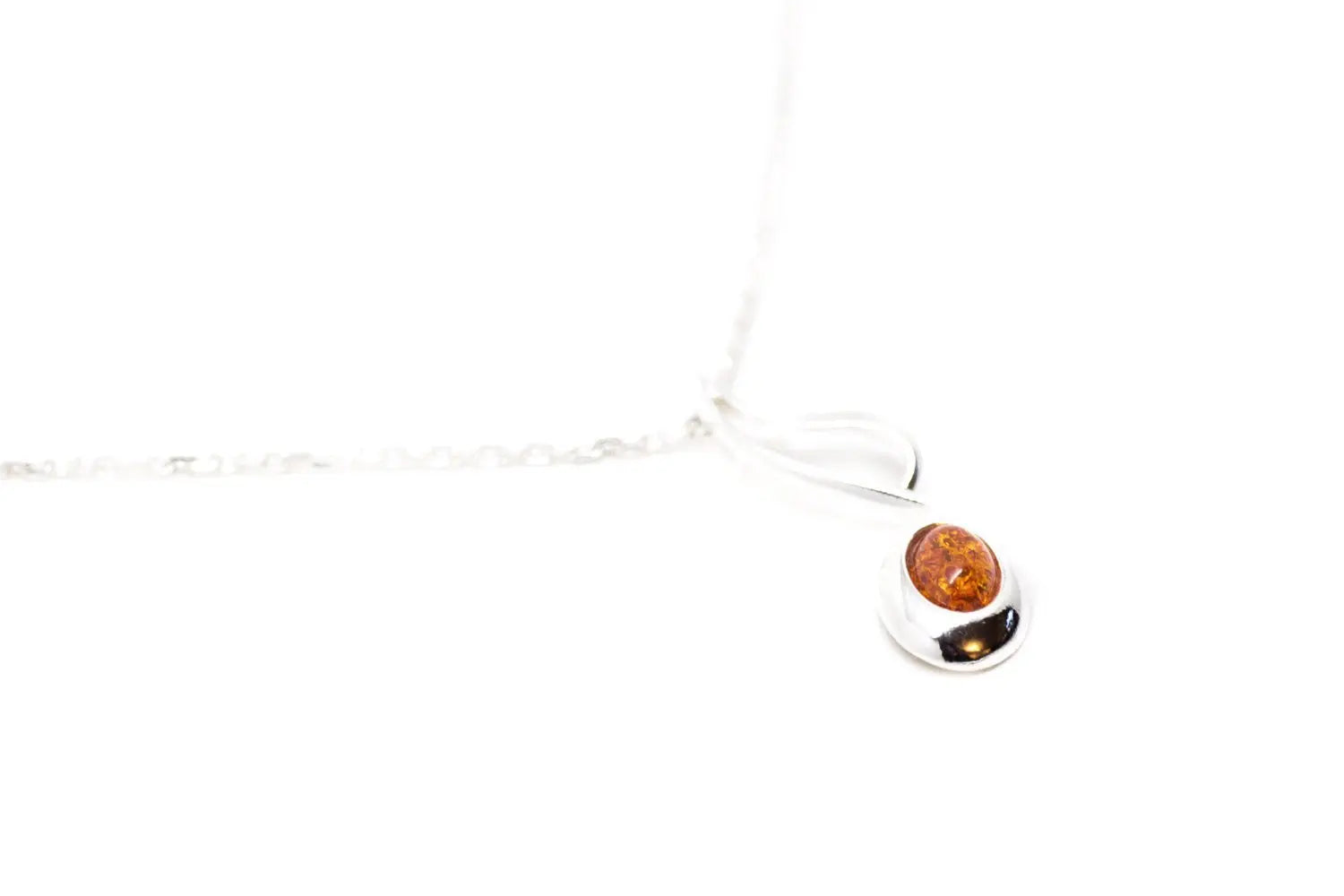 Large Amber Music Note Pendant - Selectique 