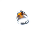 Men's Amber Solitaire Ring - Selectique 