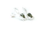 Green Amber Tulip Stud Earrings - Selectique 