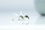 Green Amber Tulip Stud Earrings - Selectique 