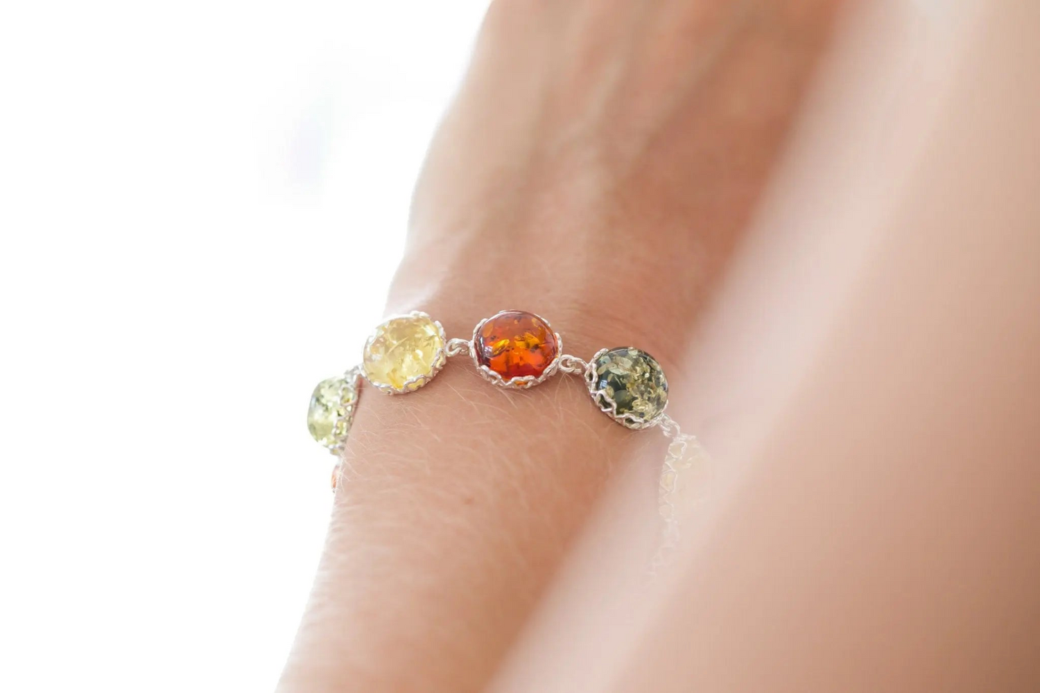 Round Candy Amber Bracelet