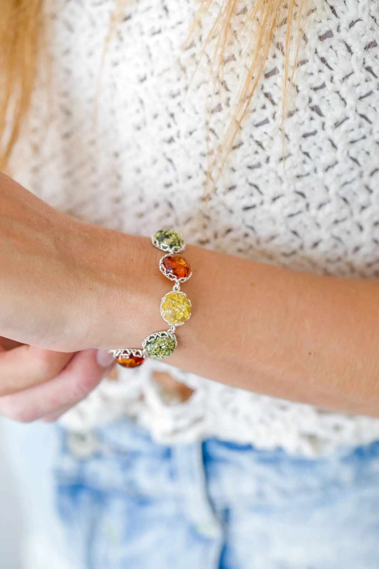 Round Candy Amber Bracelet