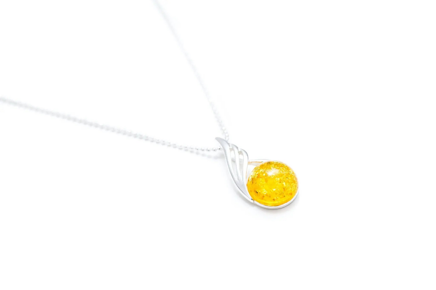 Citrus Amber Orb Pendant