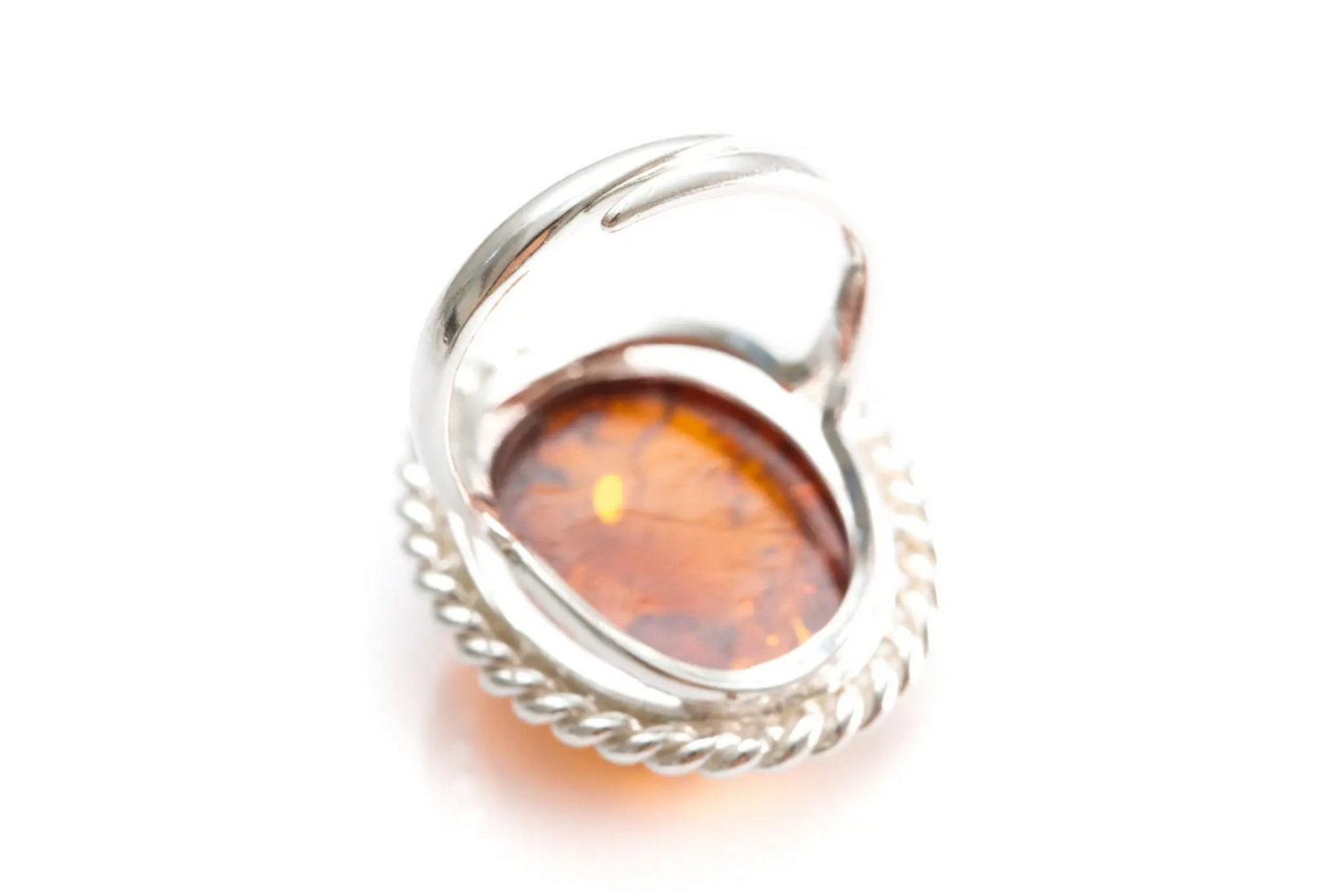 Amber Quintessence Statement Ring