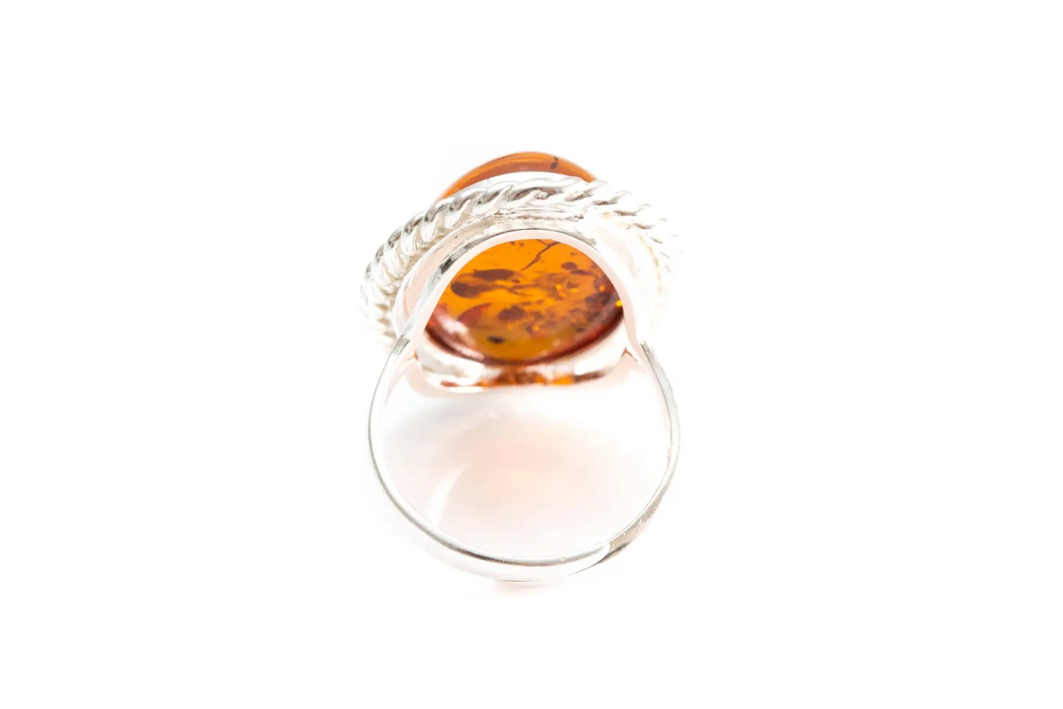 Amber Quintessence Statement Ring