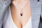 Fancy Top Cherry Amber Pendant - Selectique 