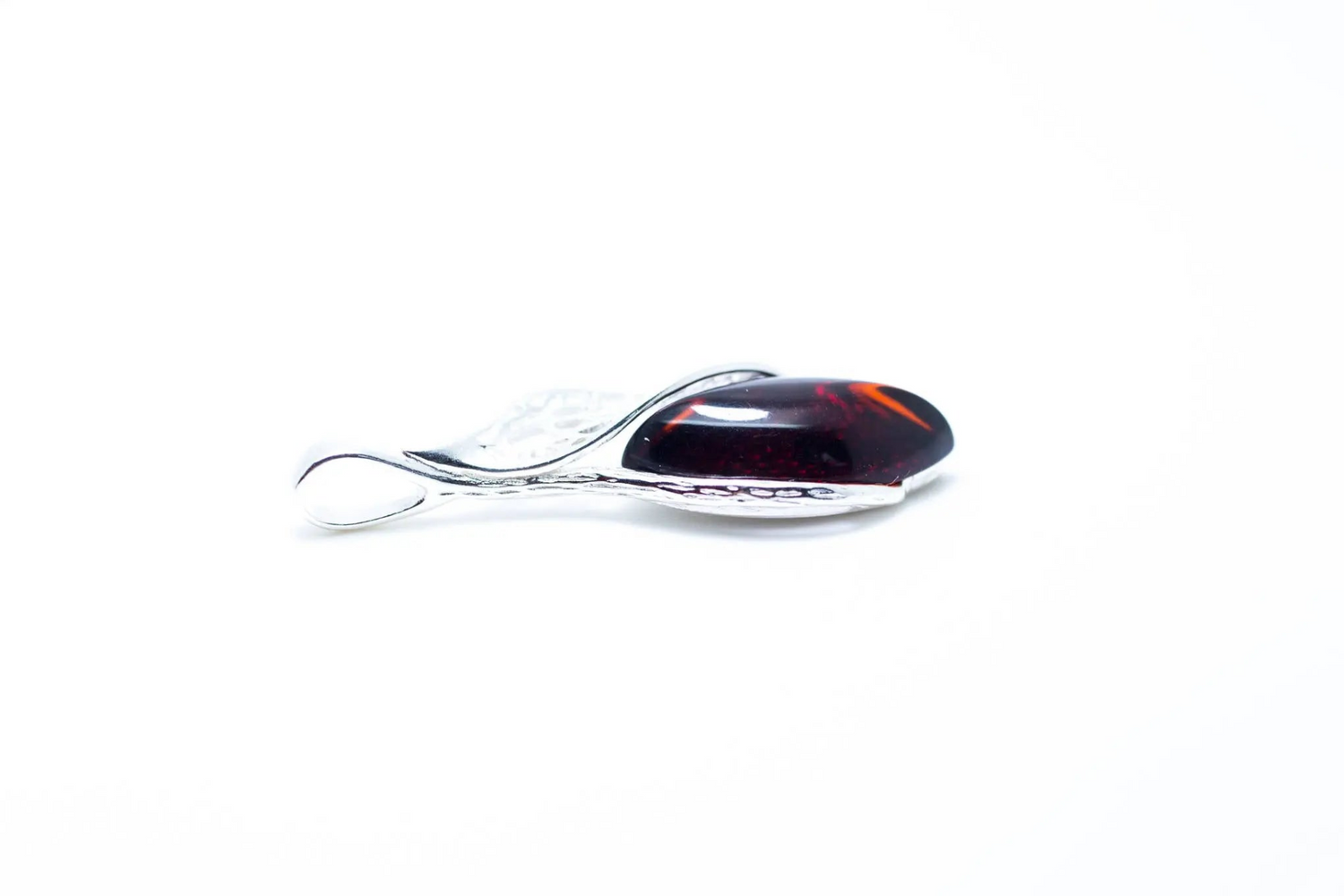 Fancy Top Cherry Amber Pendant - Selectique 
