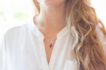 Fancy Top Amber & Silver Pendant - Selectique 