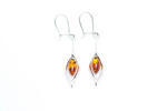 Small Droplet Amber Dangle Earrings - Selectique 