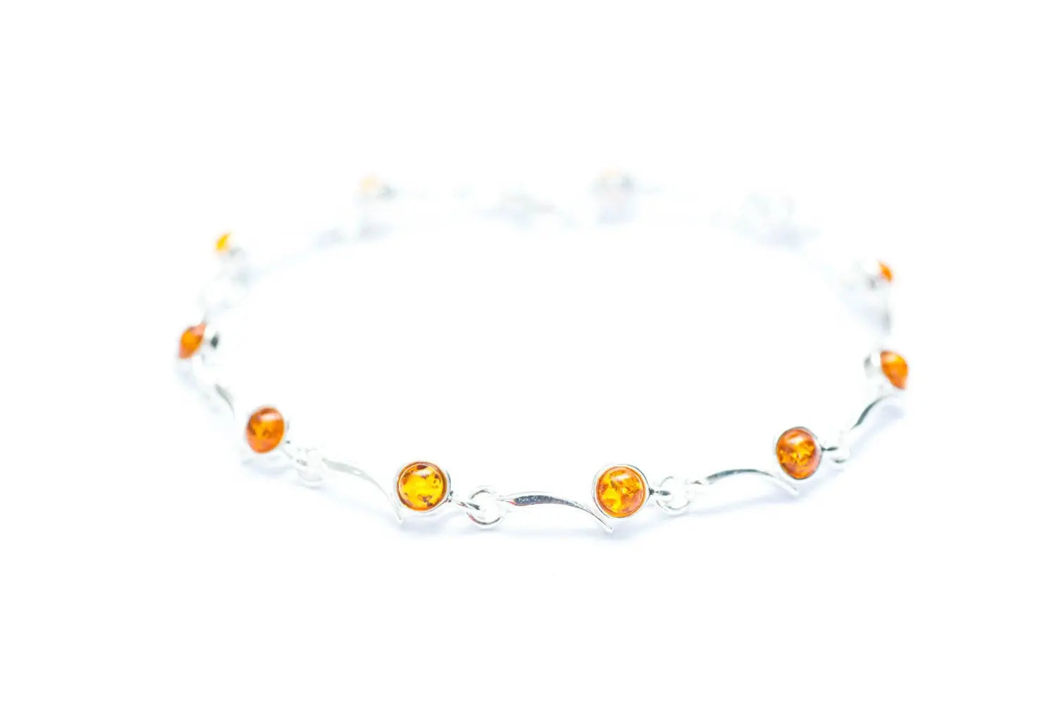 Minimal Cognac Amber Bracelet