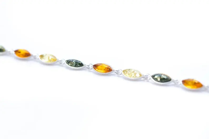 Pulsera de ámbar multicolor marquesa