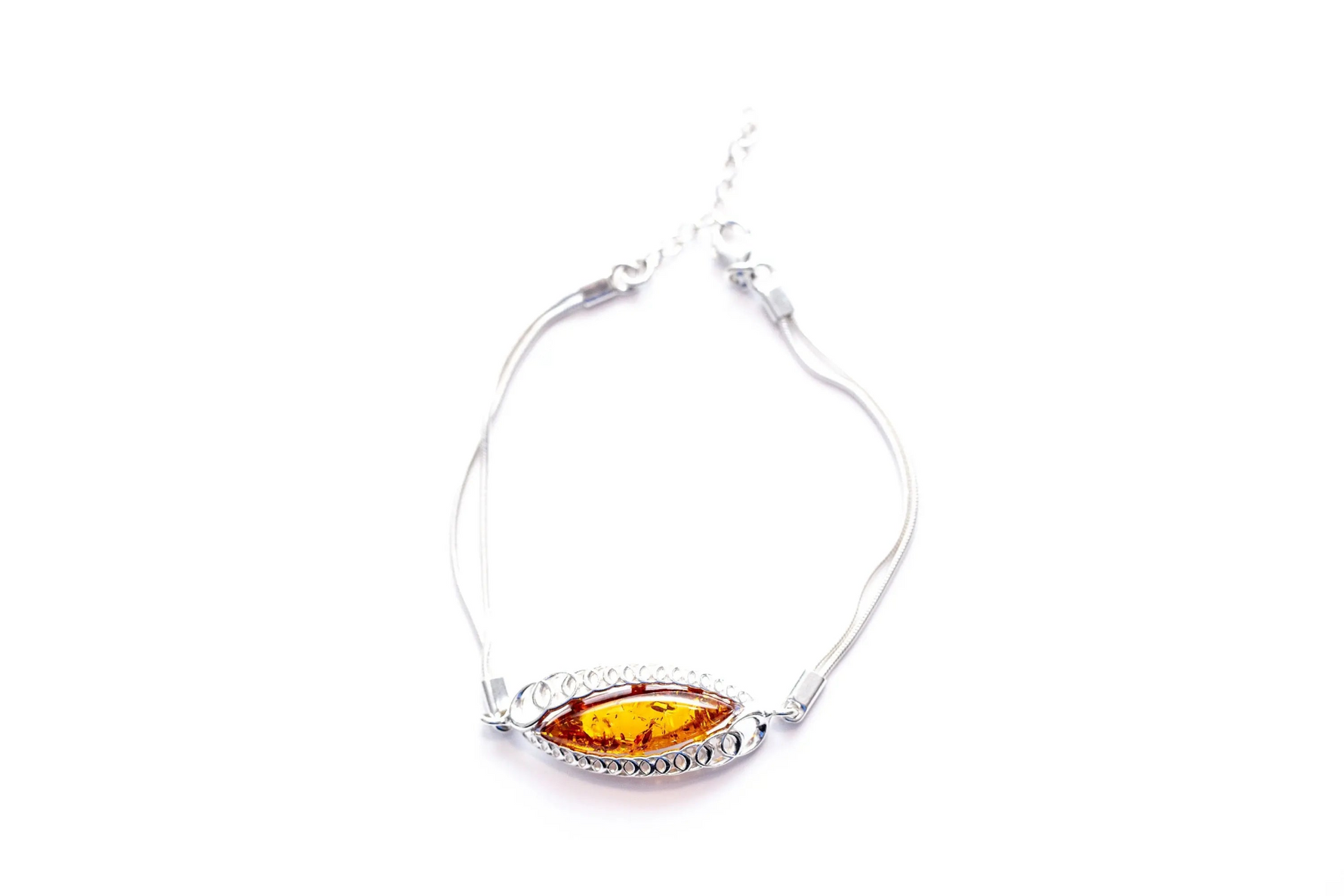Modern Amber Chain Bracelet - Selectique 