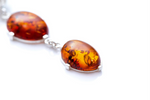 Long Amber Drop Y Necklace - Selectique 