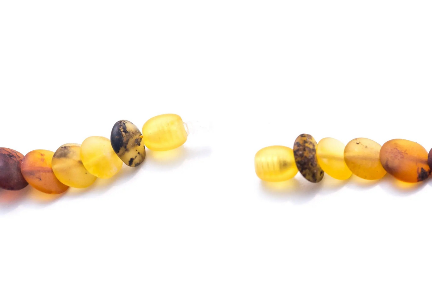 Small Amber Disc Necklace, Multicolour Amber Necklace - Selectique 