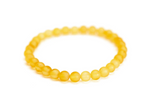 Yellow Amber Sphere Bracelet - Selectique 