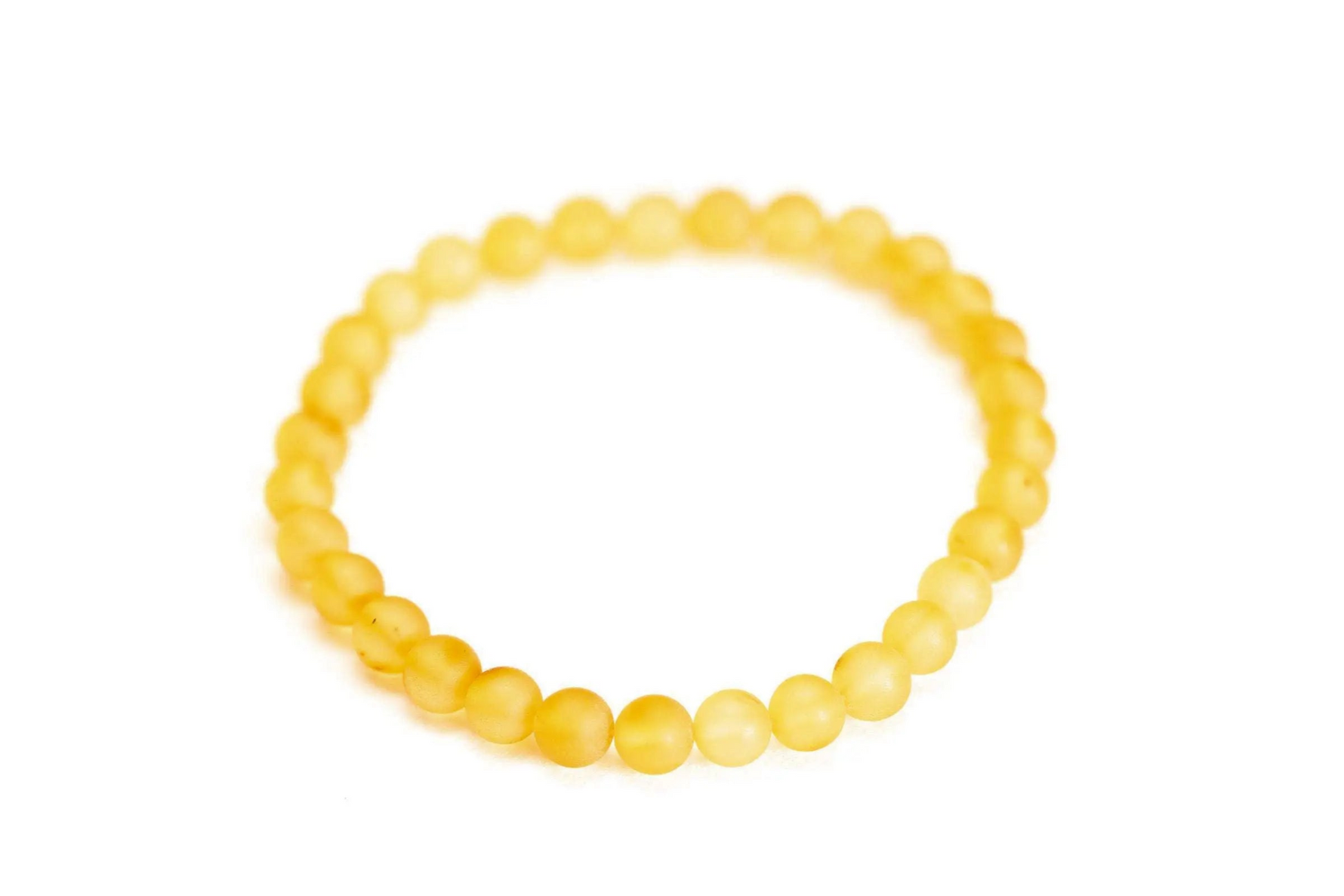 Yellow Amber Sphere Bracelet - Selectique 