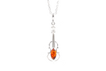 Amber Violin Pendant - Selectique 