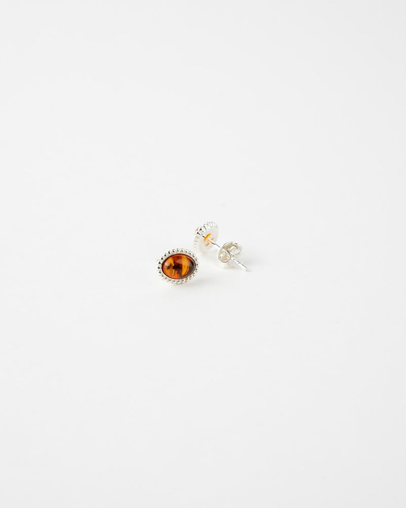 Amber Classic Mini Quintessence Stud Earrings