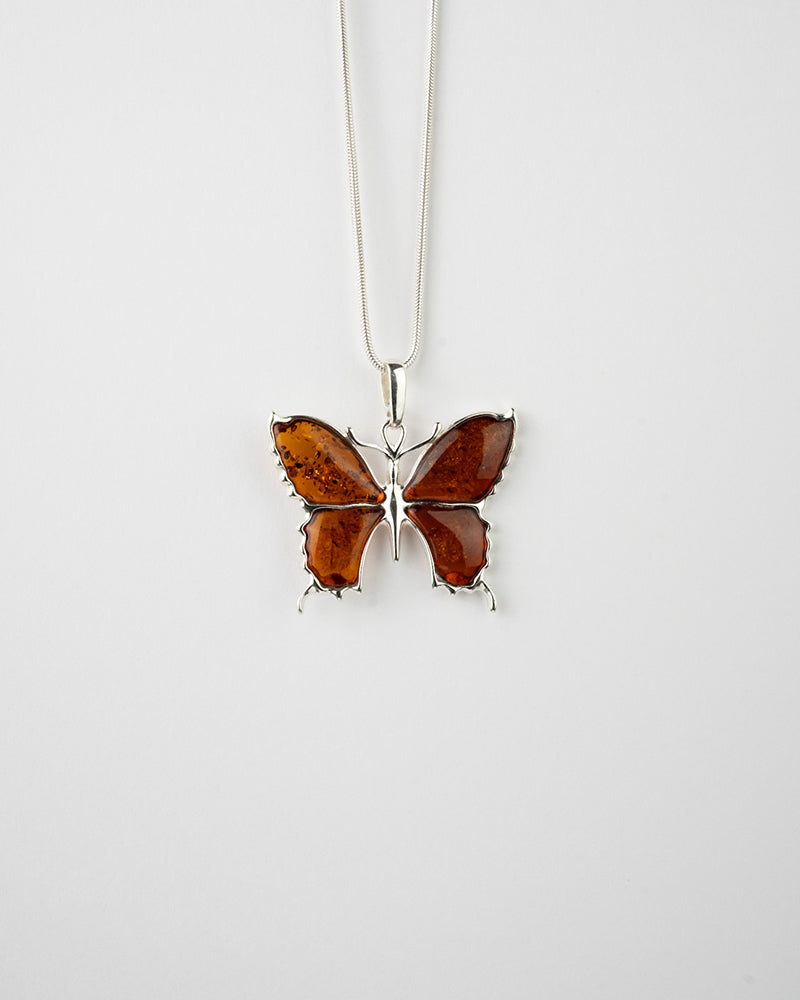 Statement Butterfly Pendant Necklace - Selectique 