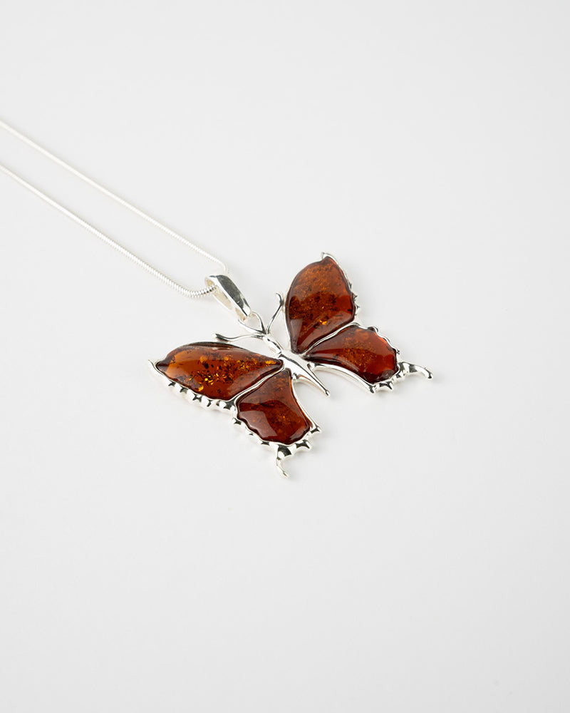 Statement Butterfly Pendant Necklace - Selectique 