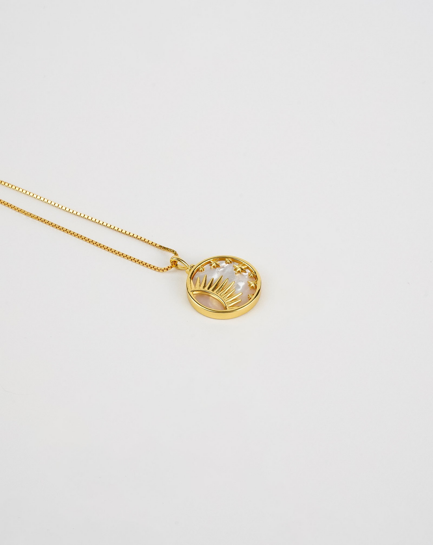 Sun and the Stars Mother of Pearl Necklace - Selectique 