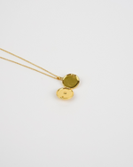 Sun Shell Pearl Locket Necklace - Selectique 