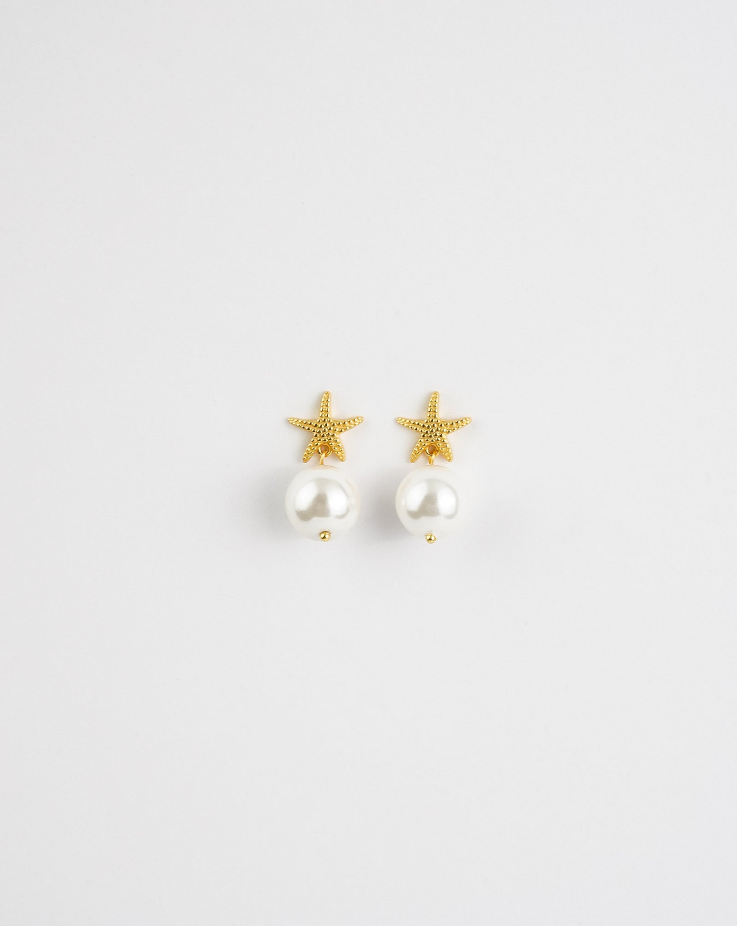 Star Fish Pearl Earrings