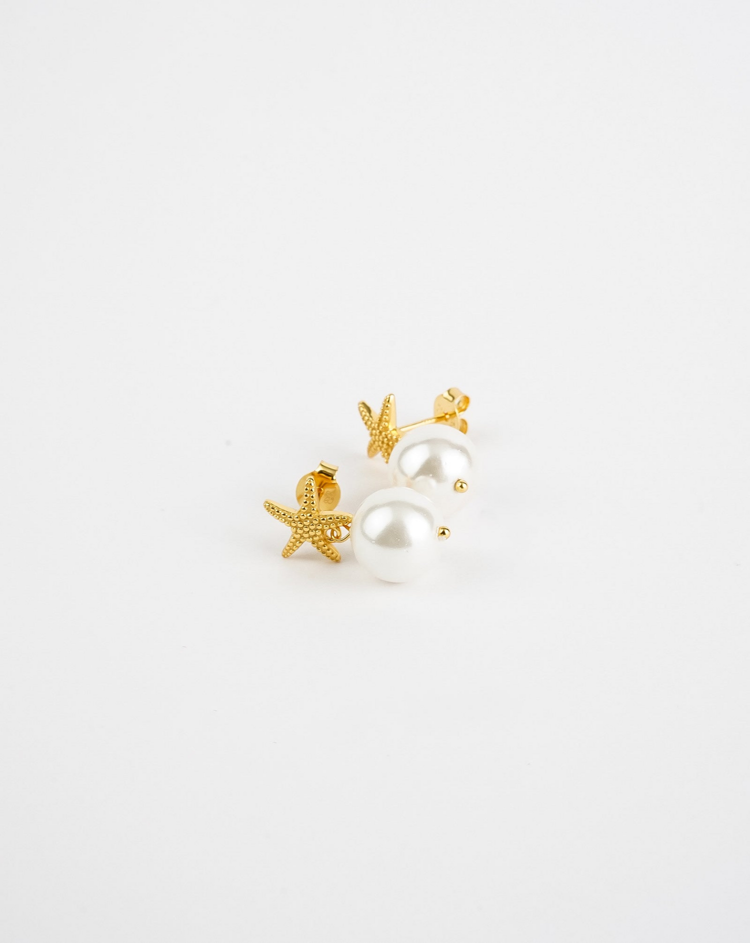 Star Fish Pearl Earrings