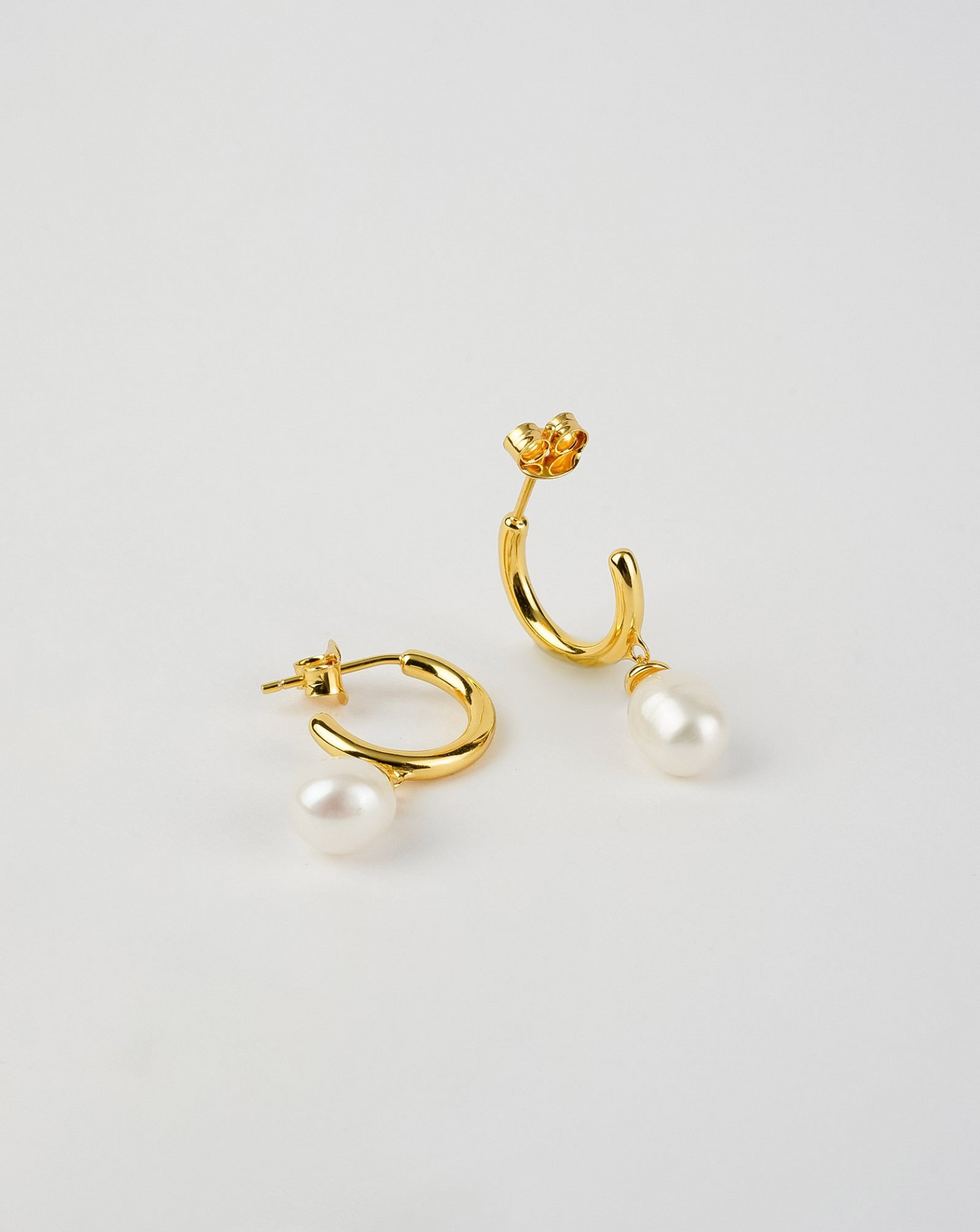 Open Back Pearl Earrings